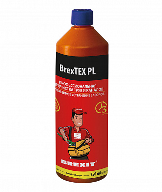 Реагенты BREXIT BrexTEX PL для очистки засоров в трубах и стоках самого быстрого действия